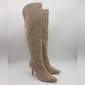 1215- Vince Camuto Fimulie Studded Suede Boots Size 7.5 NWT